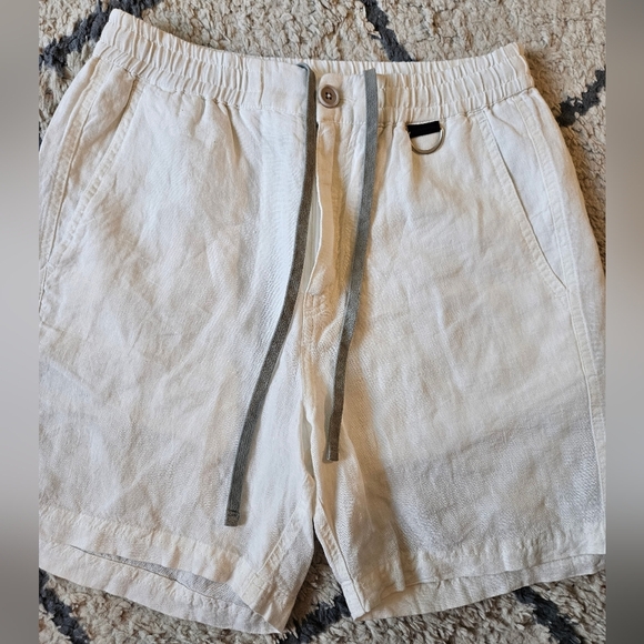 The Low Brand Mens Lino Linen  Shorts Size Medium - Picture 1 of 6